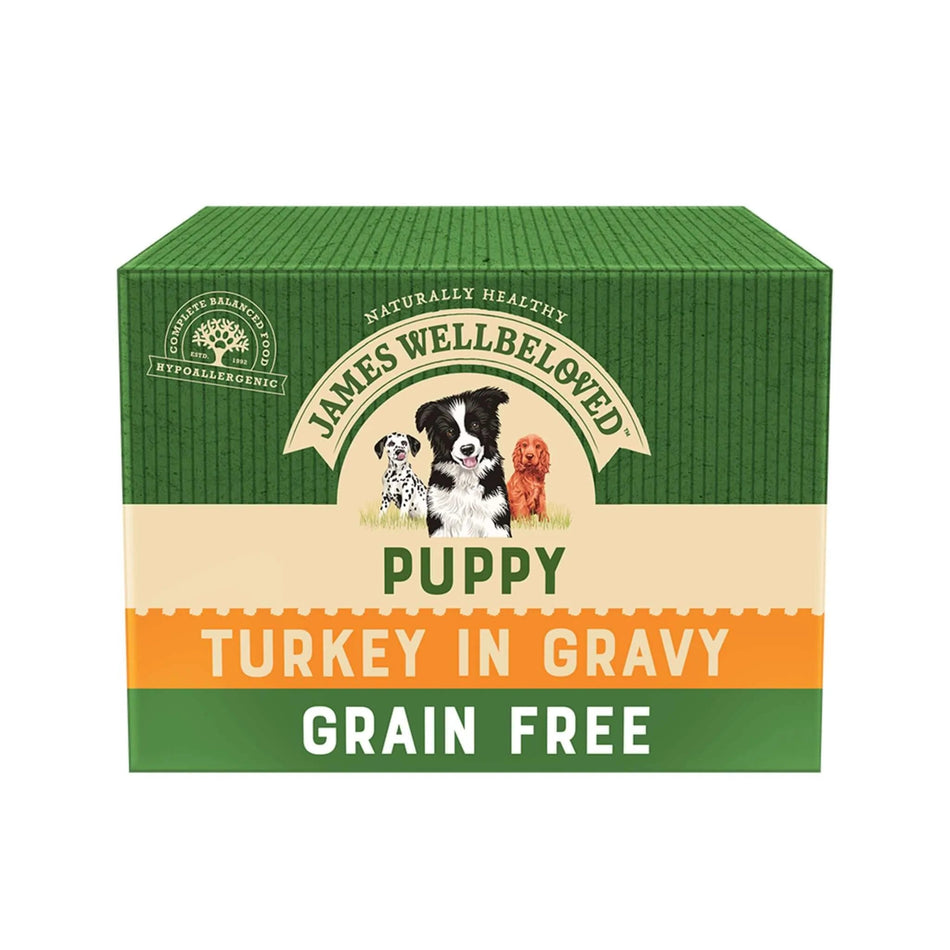 James Wellbeloved Grain Free Puppy Turkey Pouch 100g