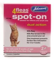 Johnson's 4Fleas Spot On For Cats 2 pack