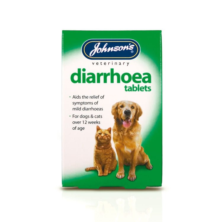 Johnsons Diarrhoea Tablets For Cats and Dogs 12pk