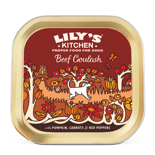 Lilys Kitchen Beef Goulash Dog Food Tray 150g