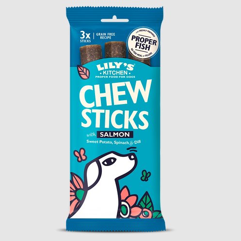 Lilys Kitchen Chew Sticks with Salmon 120g