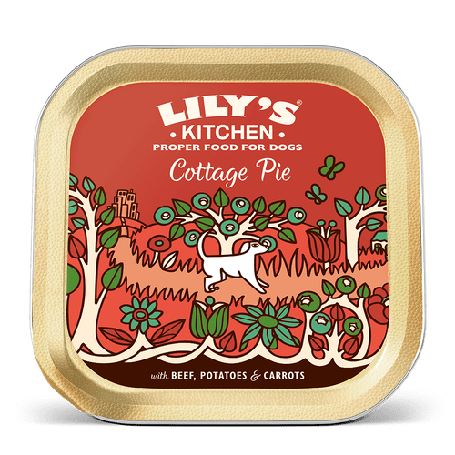 Lilys Kitchen Cottage Pie Dog Food Tray 150g