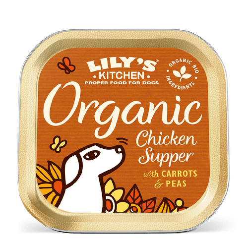 Lilys Kitchen Organic Chicken Dog Food Tray 150g
