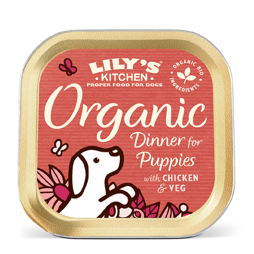 Lilys Kitchen Organic Puppy Dog Food Tray 150g