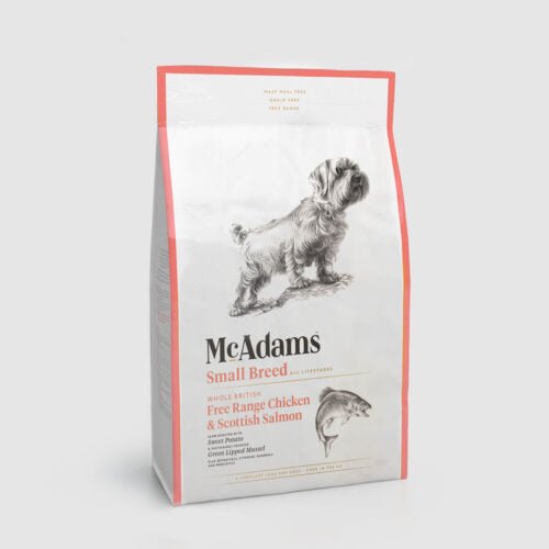 McAdams British Free Range Chicken & Scottish Salmon Small Breeds Dog Food