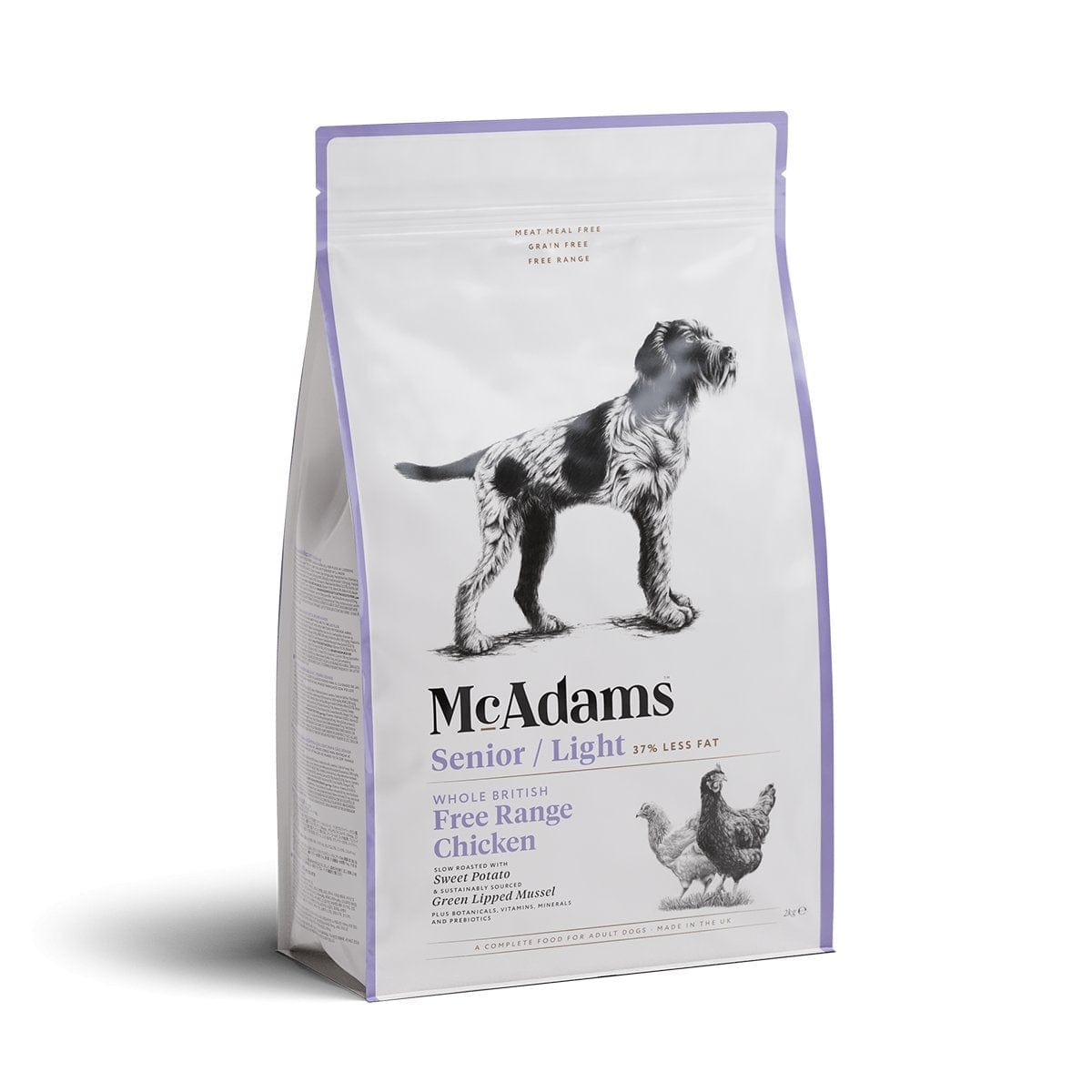 Mcadams Free Range Chicken Senior/Light Dry Dog Food - Walkies