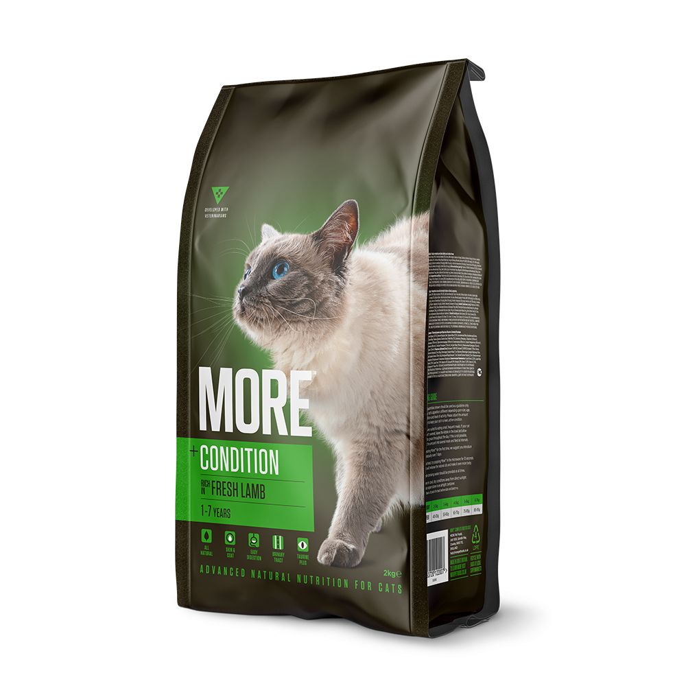 MORE +Condition Lamb Dry Cat Food - Walkies Pet Shop