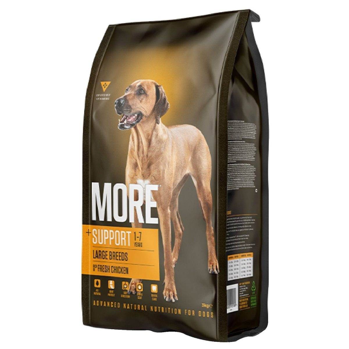 More Support Chicken Large Breeds Dry Dog Food - Walkies