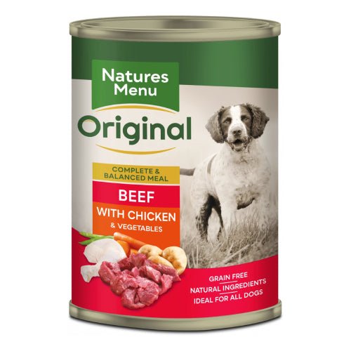 Natures Menu Beef With Chicken Dog Cans 400g