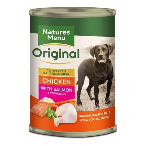 Natures Menu Chicken with Salmon Dog Cans 400g