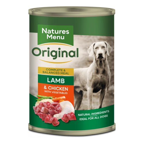Natures Menu Lamb With Chicken Dog Cans 400g
