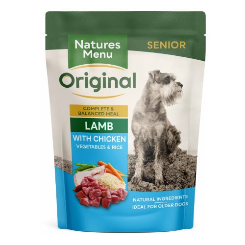 Natures Menu Senior Lamb with Chicken Dog Pouch 300g