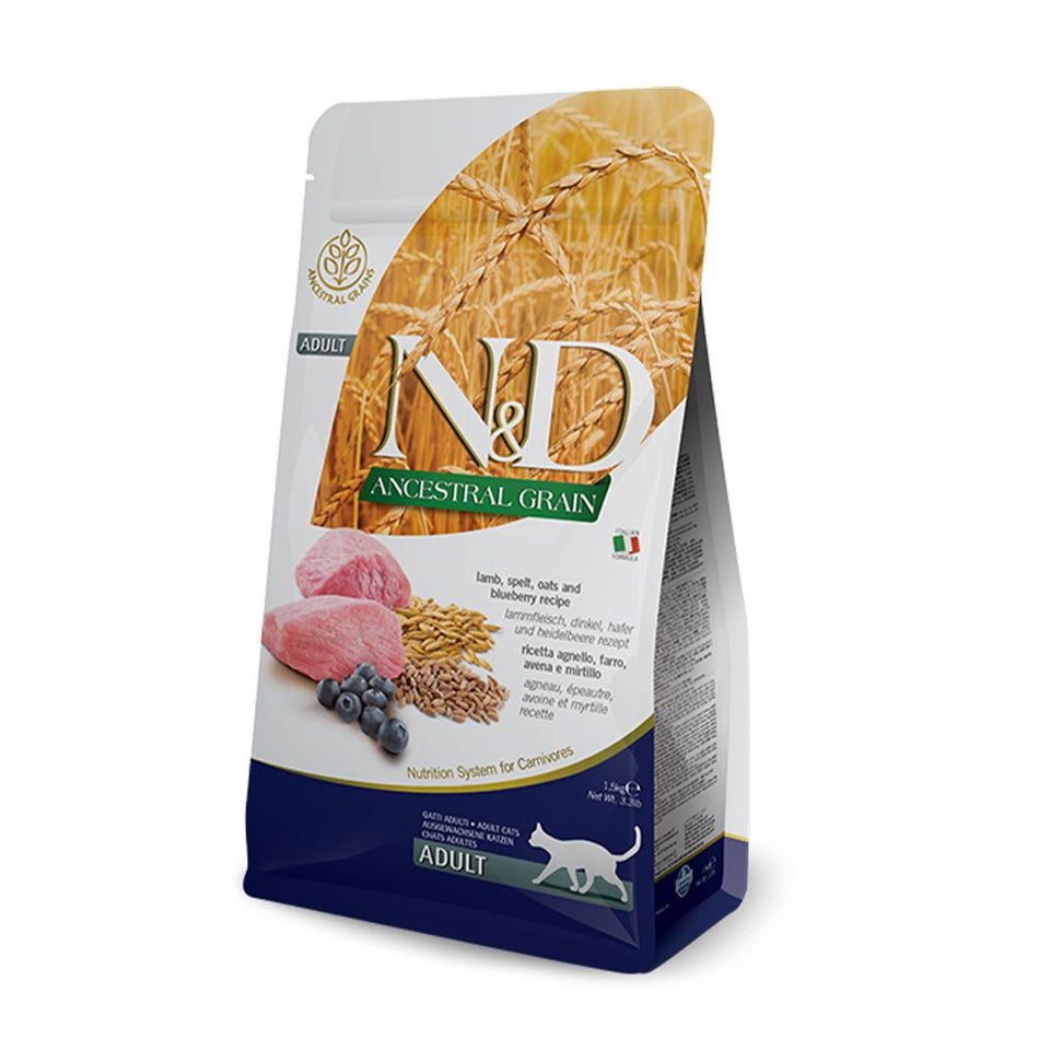 N&D Ancestral Grain Lamb & Oats Dry Cat Food