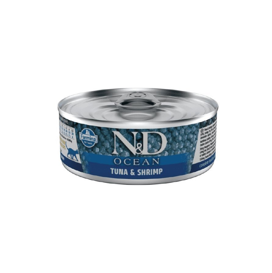 N&D Ocean Tuna & Shrimp Wet Cat Food x12