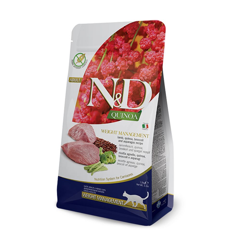 N&D Quinoa Weight Management Lamb Dry Cat Food