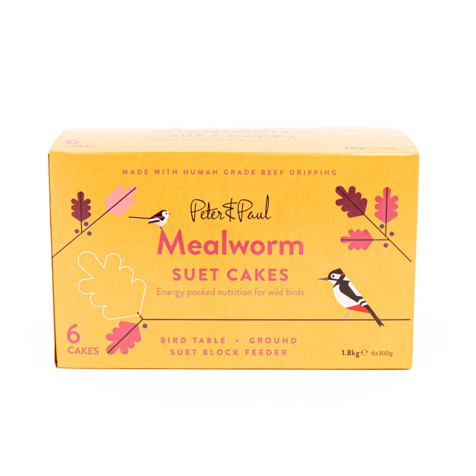 Peter&Paul Mealworm Suet Cake Bird Food - Walkies Pet Shop