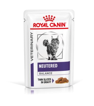 Royal Canin Neutered Balance Thin Slices In Gravy Cat Pouches 48 x 85g