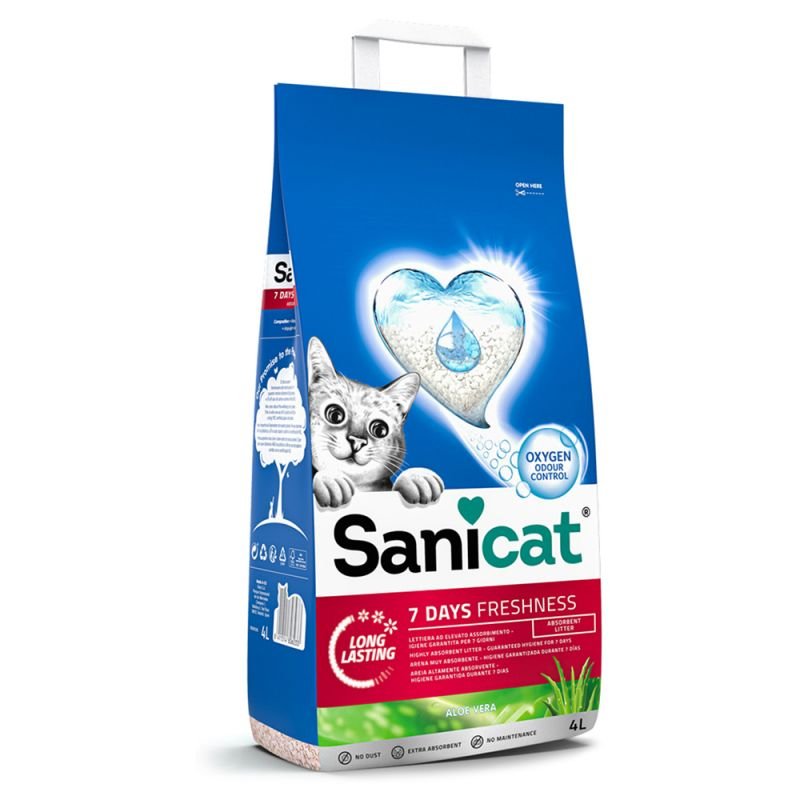 Sanicat Aloe Vera 7 Days Cat Litter 4L