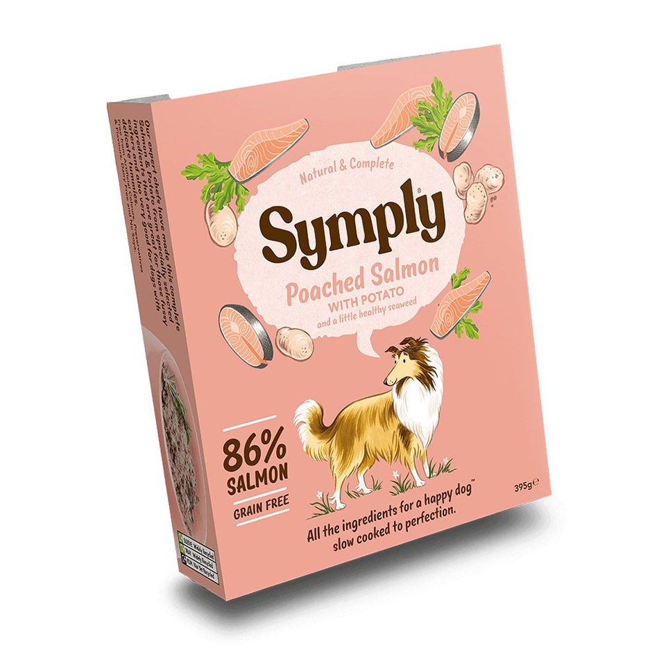 Symply Poached Salmon Wet Dog Food 395g