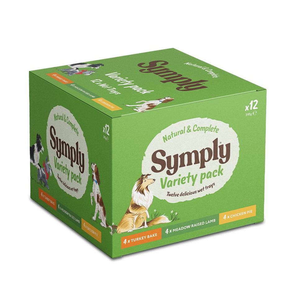 Symply Variety Pack Wet Dog Food 395g