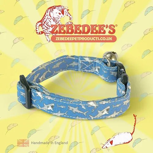 Zebedee's 'A Sharks Tale' Cat Collar