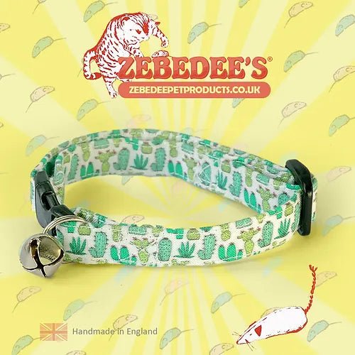 Zebedee's 'Cactus Oasis' Cat Collar