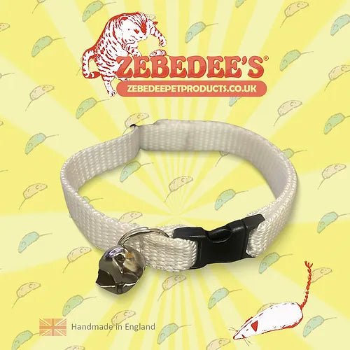 Zebedee's Classic Snow White Cat Collar