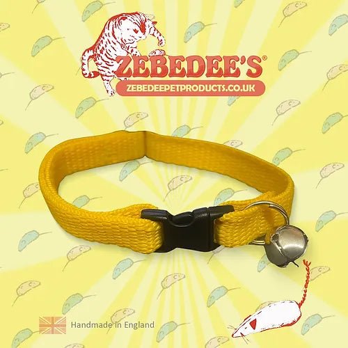 Zebedee's Classic Yellow Cat Collar