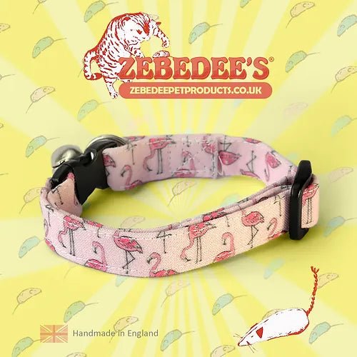 Zebedee's 'Flamingo Fever' Cat Collar