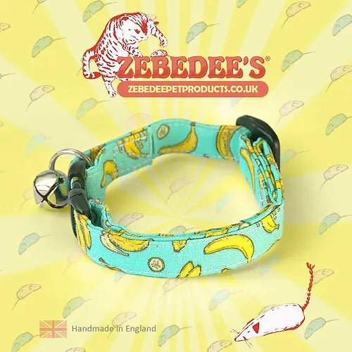 Zebedee's 'Go Bananas' Cat Collar